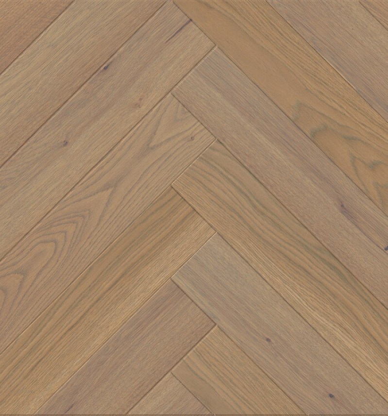 Паркетная доска Living Tree - Дуб Дымчатый, Селект (13,5х110х595мм) Английская елка